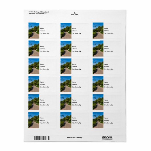 Een Resort Walk Etiket (Full Sheet)
