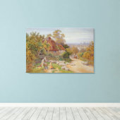 Een Rest onderweg Canvas Afdruk (Insitu (Houten vloer))