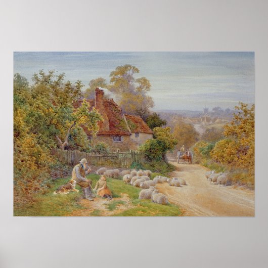 Een Rest onderweg Poster (Voorkant)