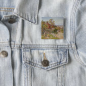 Een Rest onderweg Vierkante Button 5,1 Cm (In situ)