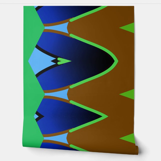 Een retro abstracte multikleurige "Ratti_Creative_ Behang (Afrollen)