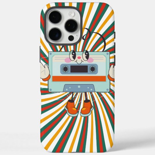 Een retro dansende muziek Case-Mate iPhone case (Achterkant)