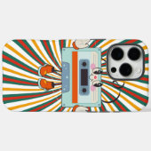 Een retro dansende muziek Case-Mate iPhone case (Achterkant (horizontaal))