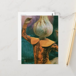 Een retro dansende ui briefkaart