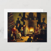 Een retro familie kerst horror briefkaart (Voorkant / Achterkant)