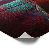 Een Retro Future Synthwave Hyper Car Poster (Hoek)