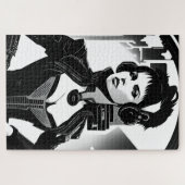 Een retro in cyberpunk legpuzzel (Horizontaal)