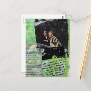Een Retro Koppelcollage Briefkaart