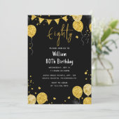 Een retro leuke volwassen humor Happy Chic 80ste v Kaart (Staand voorkant)