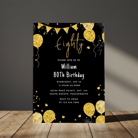 Een retro leuke volwassen humor Happy Chic 80ste v Kaart