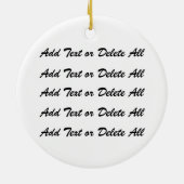 Een Retro Rockin-thema Keramisch Ornament (Achterkant)