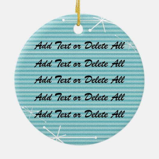 Een Retro Rockin-thema Keramisch Ornament (Achterkant)