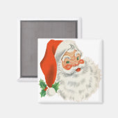 Een retro Santa Magneet (Voorkant / Achterkant)