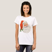 Een retro Santa T-shirt (Voorkant volledig)