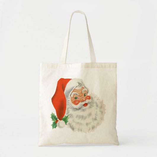 Een retro Santa Tote Bag (Voorkant)
