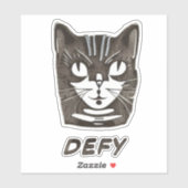 Een retro-sticker met deksel sticker (Vel)