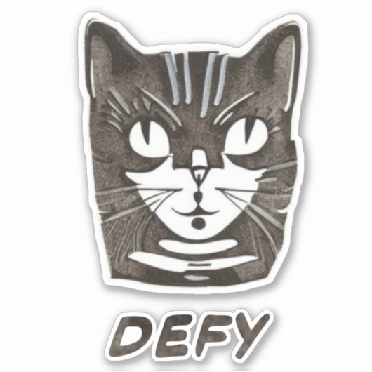 Een retro-sticker met deksel sticker (Voorkant)