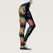 Een retro stijl olifant ontwerp leggings (Rechts)