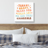 Een Retro Thanksgiving Diner Canvas Afdruk (Insitu (Slaapkamer))