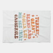 Een Retro Thanksgiving Diner Theedoek (Horizontaal)