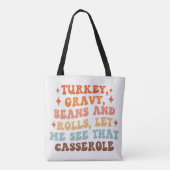 Een Retro Thanksgiving Diner Tote Bag (Achterkant)