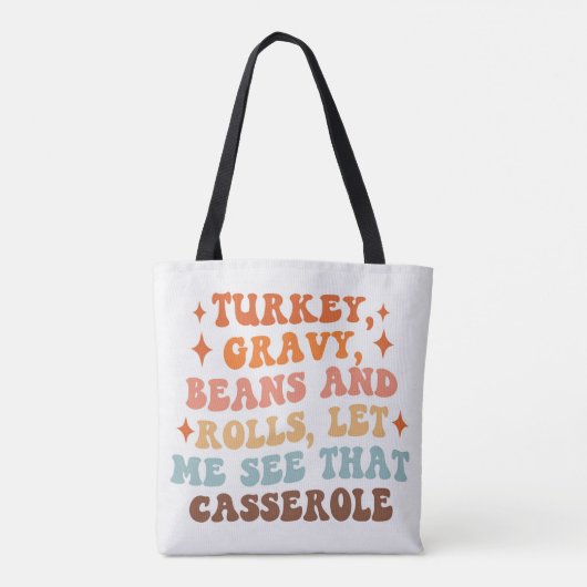 Een Retro Thanksgiving Diner Tote Bag (Achterkant)