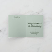 Een retro vrolijke kerstboom foto kaart (Binnen)