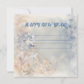 Een retro winter zonnewende verhaal van liefde en  kaart (Achterkant)