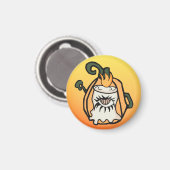 Een Retro Wood's Pumpkin's Spooky Eye Magneet (Voorkant / Achterkant)