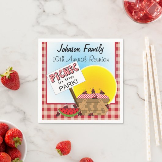 Een reünie | Picknick in het park | Alle voorvalle Servetten (Insitu)