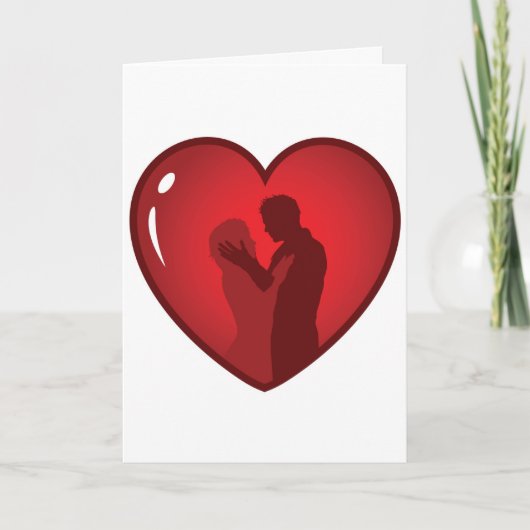 Een reus onder man feestdagen kaart (Voorkant)