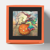 Eén reuzenpomkin witch Cat Halloween voor een box Bedankdoosjes (Bovenkant)