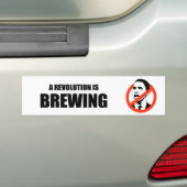 Een revolutie breekt bumpersticker (Op auto)