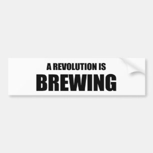 Een revolutie breekt bumpersticker
