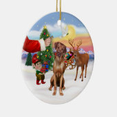 Een Rhodesian Ridgeback Keramisch Ornament (Rechts)