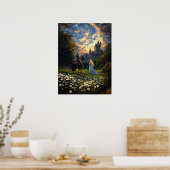 Een ridder en zijn prinses geheime vergadering poster (Keuken)