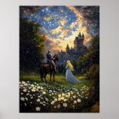 Een ridder en zijn prinses geheime vergadering poster (Voorkant)