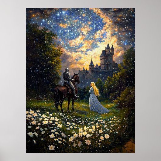 Een ridder en zijn prinses geheime vergadering poster (Voorkant)