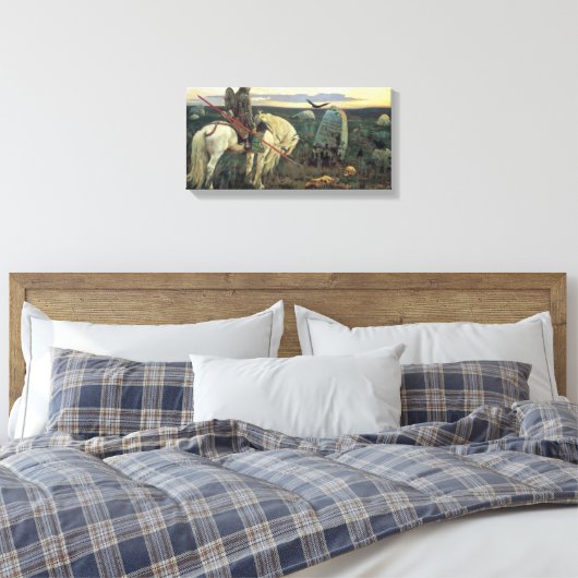 Een ridder op het kruispunt (door Viktor Vasnetsov Canvas Afdruk (Insitu (Slaapkamer))