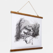 Een ride door het centrale park die de afwerking v hangend wandkleed (Gebogen)