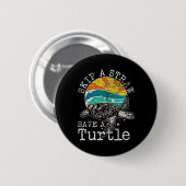 Een riem overslaan Een schildpad opslaan Ronde Button 5,7 Cm (Voorkant /achterkant)