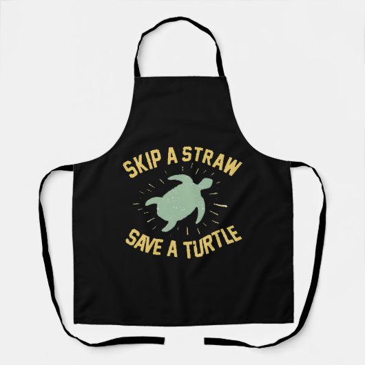 Een riem overslaan Een schildpad opslaan Schort (Voorkant)