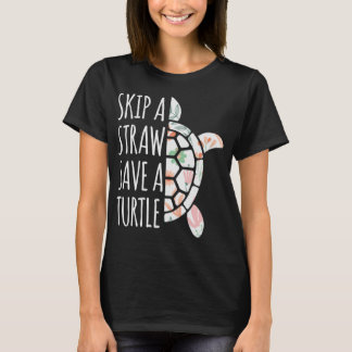 Een riem overslaan, een schildpad opslaan t-shirt
