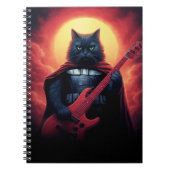 Een Riff dat de Kosmos Schudt | Galactische Kat Lo Notitieboek (Voorkant)