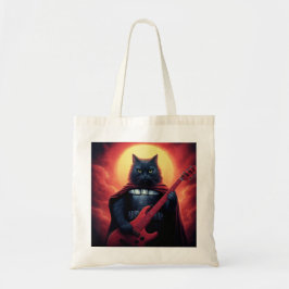 Een Riff dat de Kosmos Schudt | Galactische Kat Lo Tote Bag