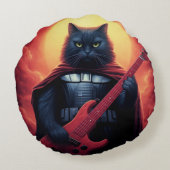 Een riff die de kosmos doet schudden | Galactische Rond Kussen (Achterkant)