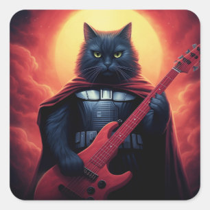 Een riff die de kosmos doet schudden Galactische Vierkante Sticker