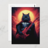 Een Riff die de Kosmos Schudt | Galactische Kat He Briefkaart (Voorkant / Achterkant)