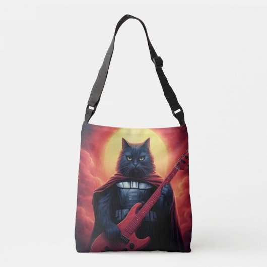 Een Riff die het Heelal Doet Schudden | Galactisch Crossbody Tas (Achterkant)