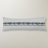 een rij bierflessen lichaamskussen (Voorkant)